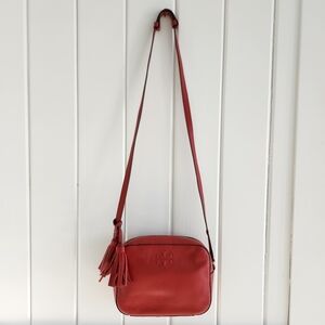 Tory Burch Red Crossbody Camera Bag